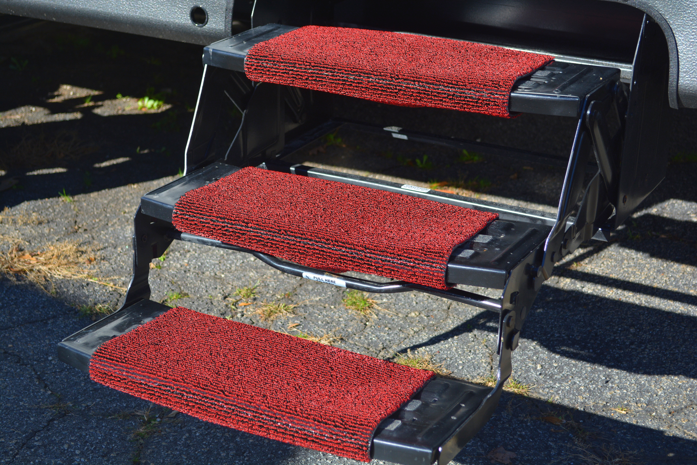 Grubby Feet Mats Durable Outdoor Mats RV and Camper Step Covers GG Step Covers Red/Black